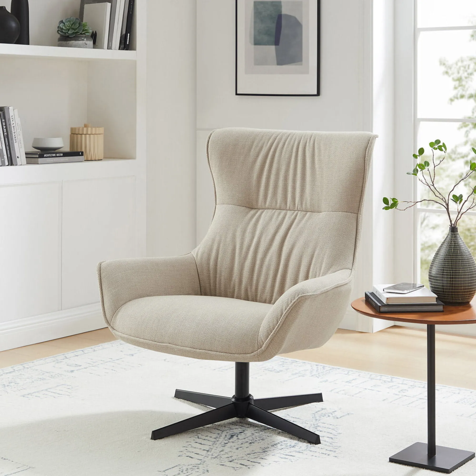 Fauteuils^Huisenthuis Fauteuil Charlotte Beige