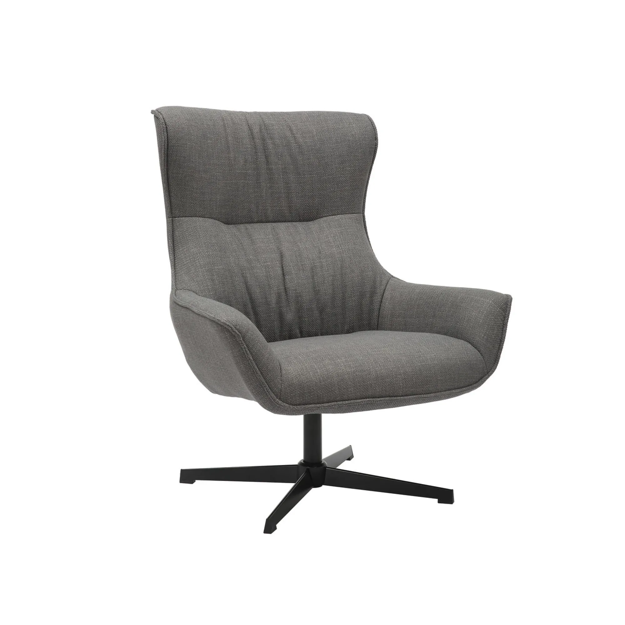Fauteuils^Huisenthuis Fauteuil Charlotte Grijs Grijs, Zwart