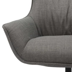 Fauteuils^Huisenthuis Fauteuil Charlotte Grijs Grijs, Zwart