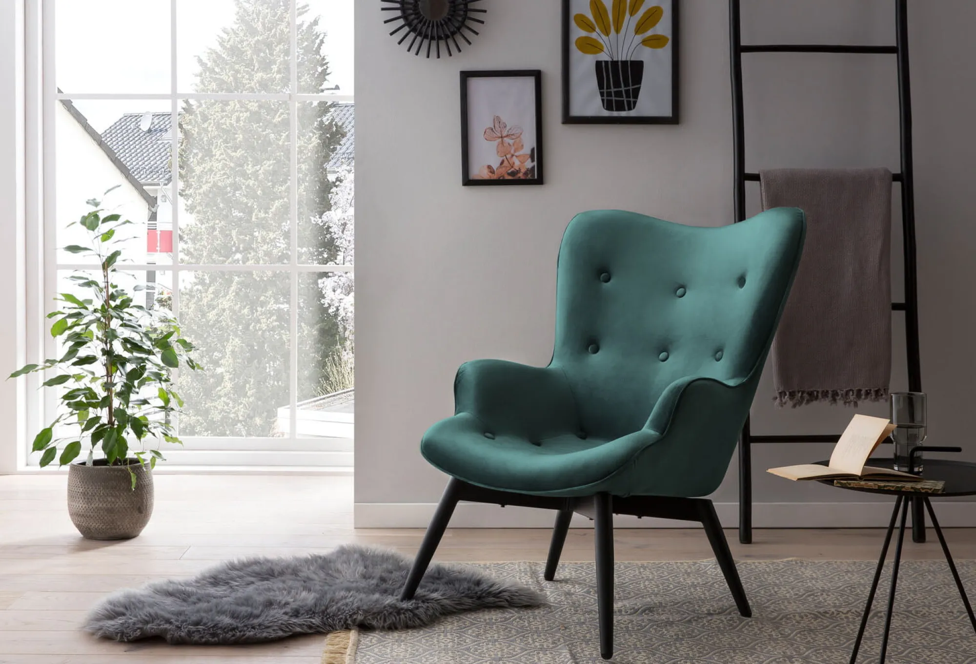 Fauteuils^Huisenthuis Fauteuil Christine Groen
