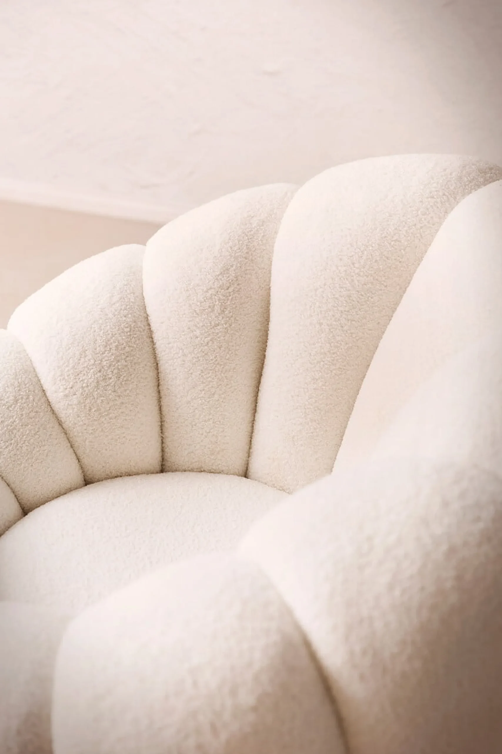 Fauteuils^Huisenthuis Fauteuil en poef Rosie Wit