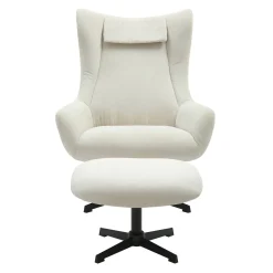 Fauteuils^Huisenthuis Fauteuil en poef Siem Beige