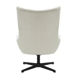 Fauteuils^Huisenthuis Fauteuil en poef Siem Beige