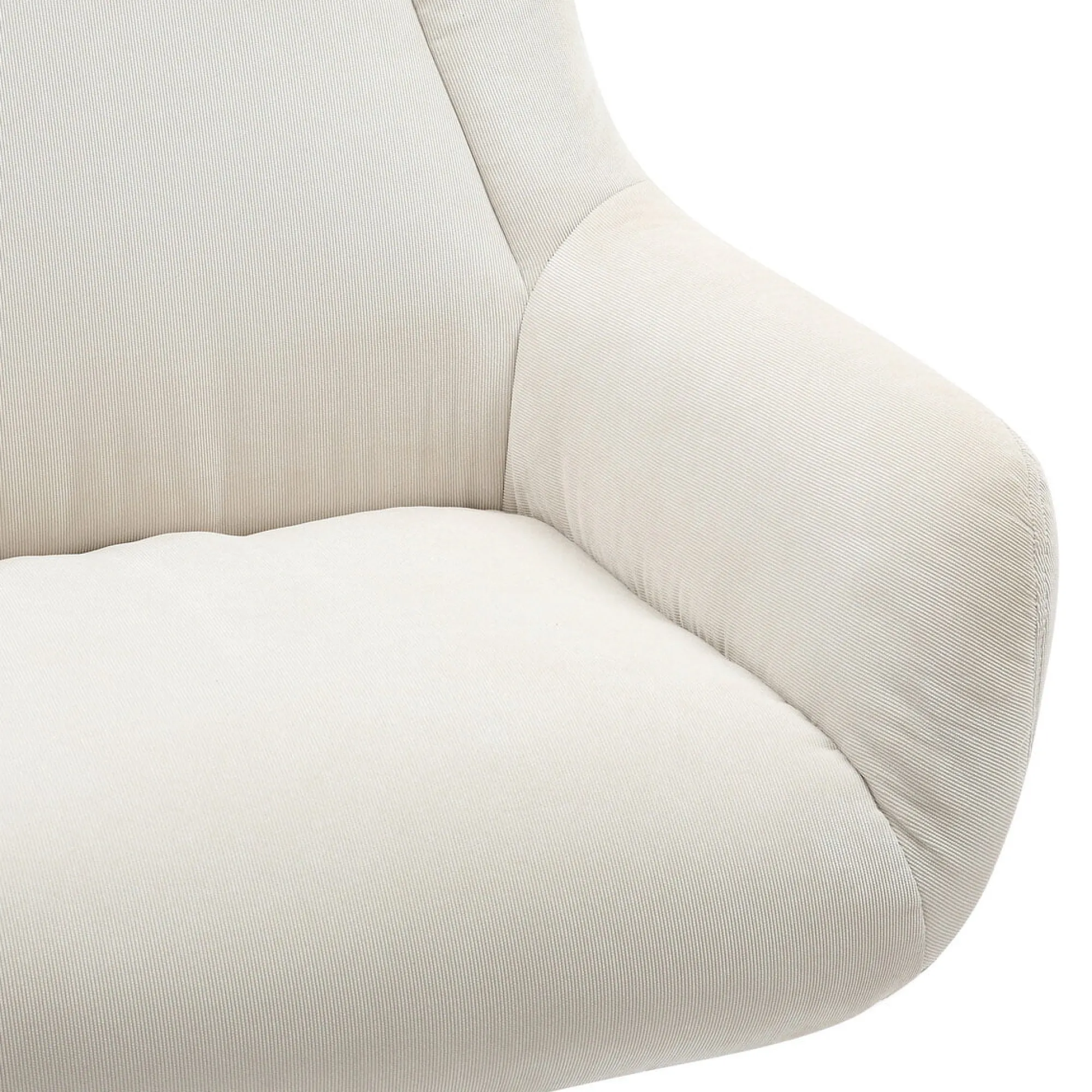 Fauteuils^Huisenthuis Fauteuil en poef Siem Beige