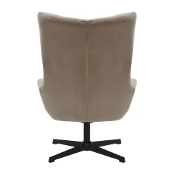 Fauteuils^Huisenthuis Fauteuil en poef Siem Bruin