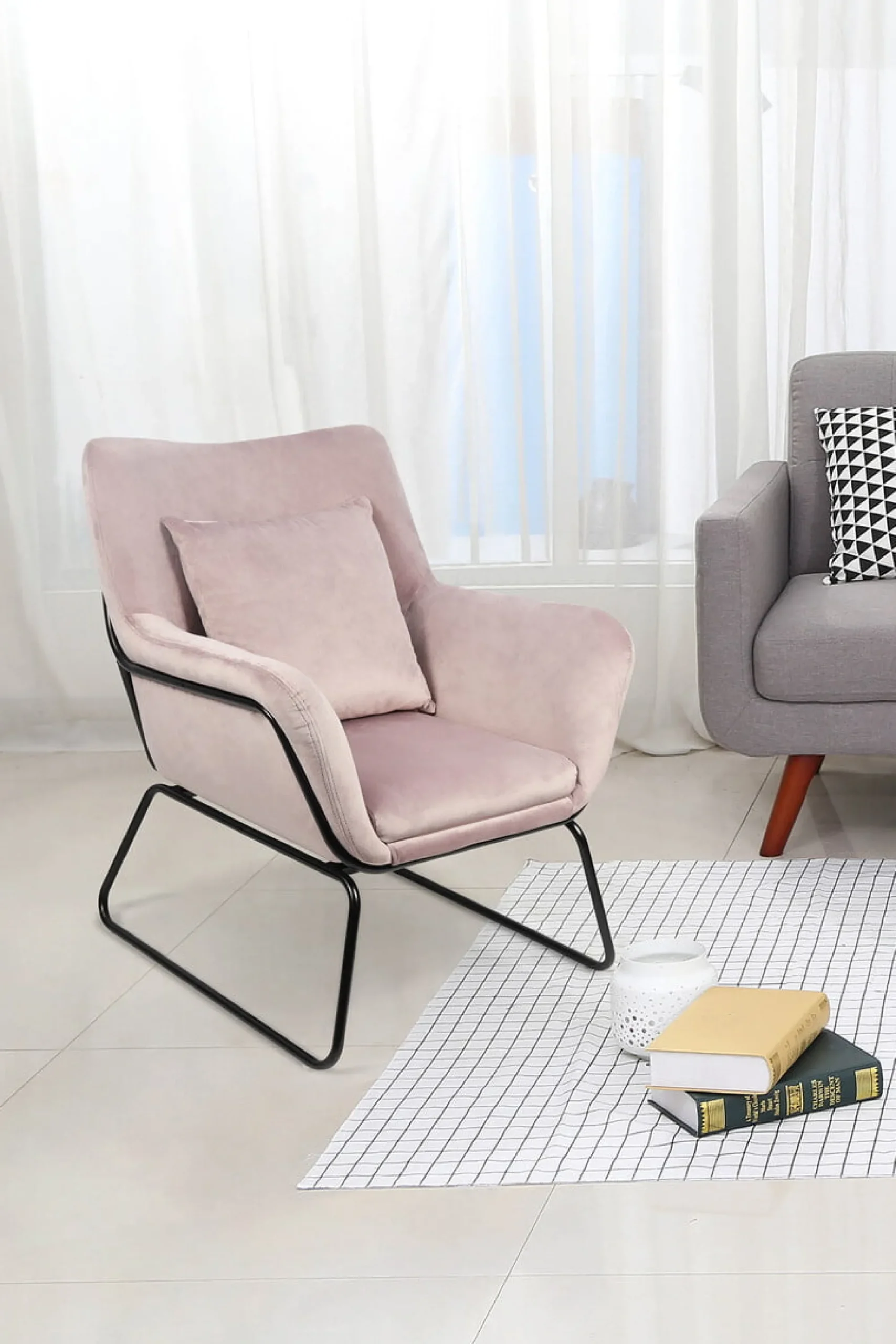 Fauteuils^Huisenthuis Fauteuil Gwen Roze