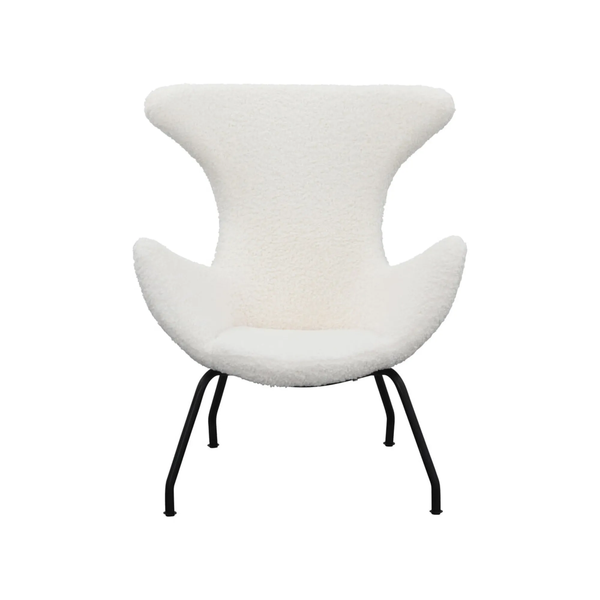 Fauteuils^Huisenthuis Fauteuil Kylie Teddy Wit
