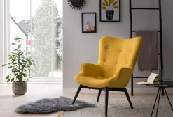 Fauteuils^Huisenthuis Fauteuil Lisanne Geel