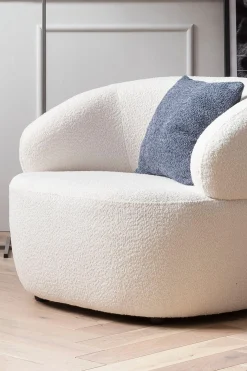 Fauteuils|Banken^Huisenthuis Fauteuil Pien Wit Bouclé