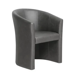 Fauteuils^Huisenthuis Fauteuil Steven Kunstleer – Vintage Donkergrijs