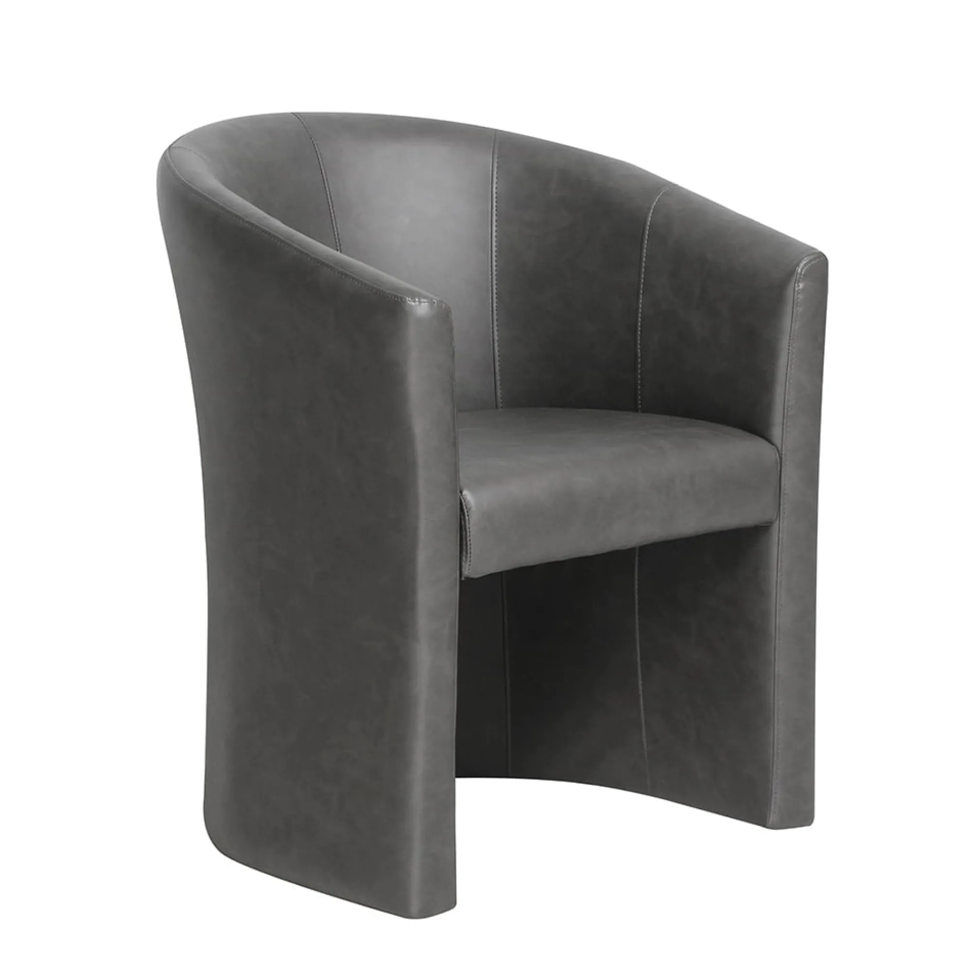 Fauteuils^Huisenthuis Fauteuil Steven Kunstleer – Vintage Donkergrijs