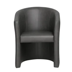 Fauteuils^Huisenthuis Fauteuil Steven Kunstleer – Vintage Donkergrijs