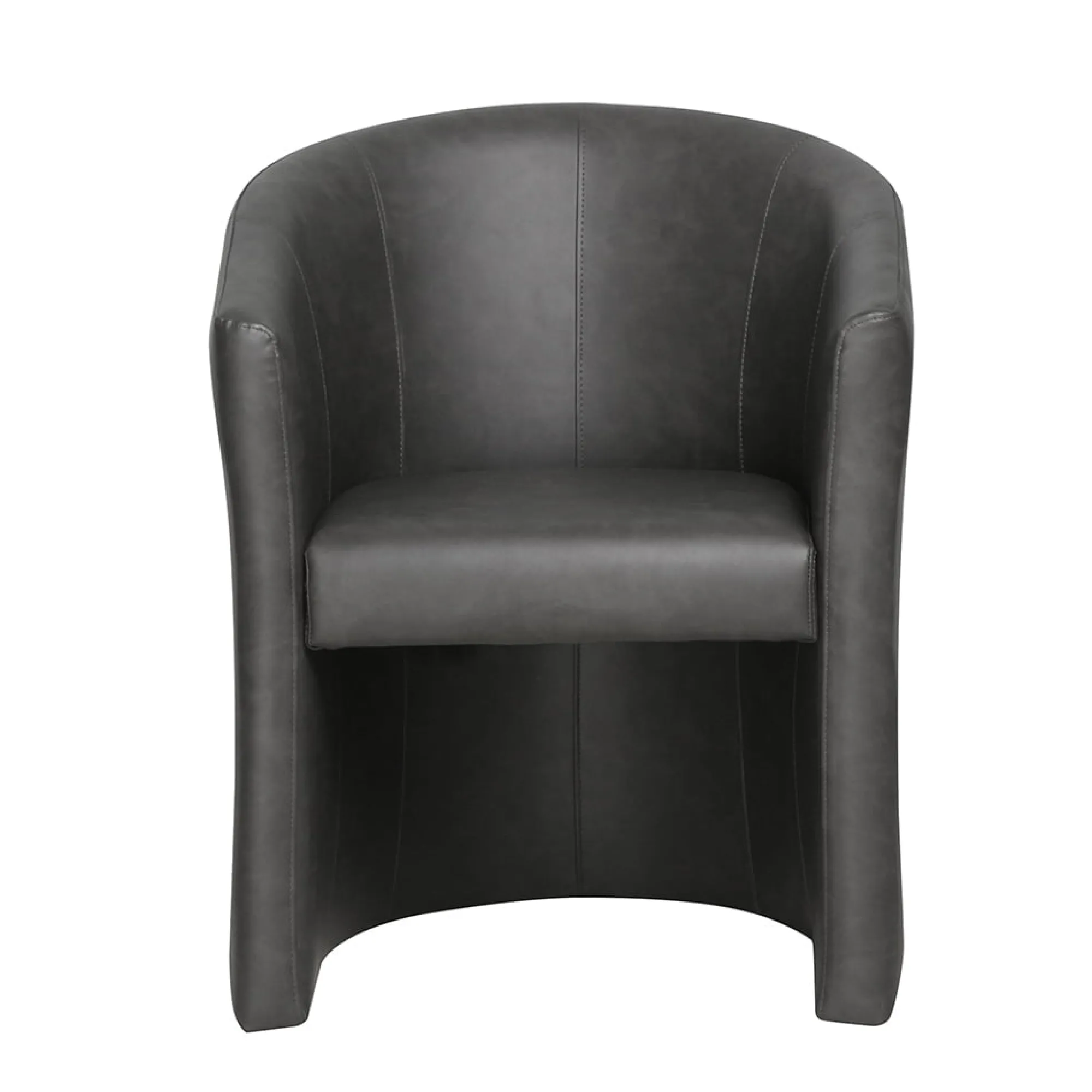 Fauteuils^Huisenthuis Fauteuil Steven Kunstleer – Vintage Donkergrijs