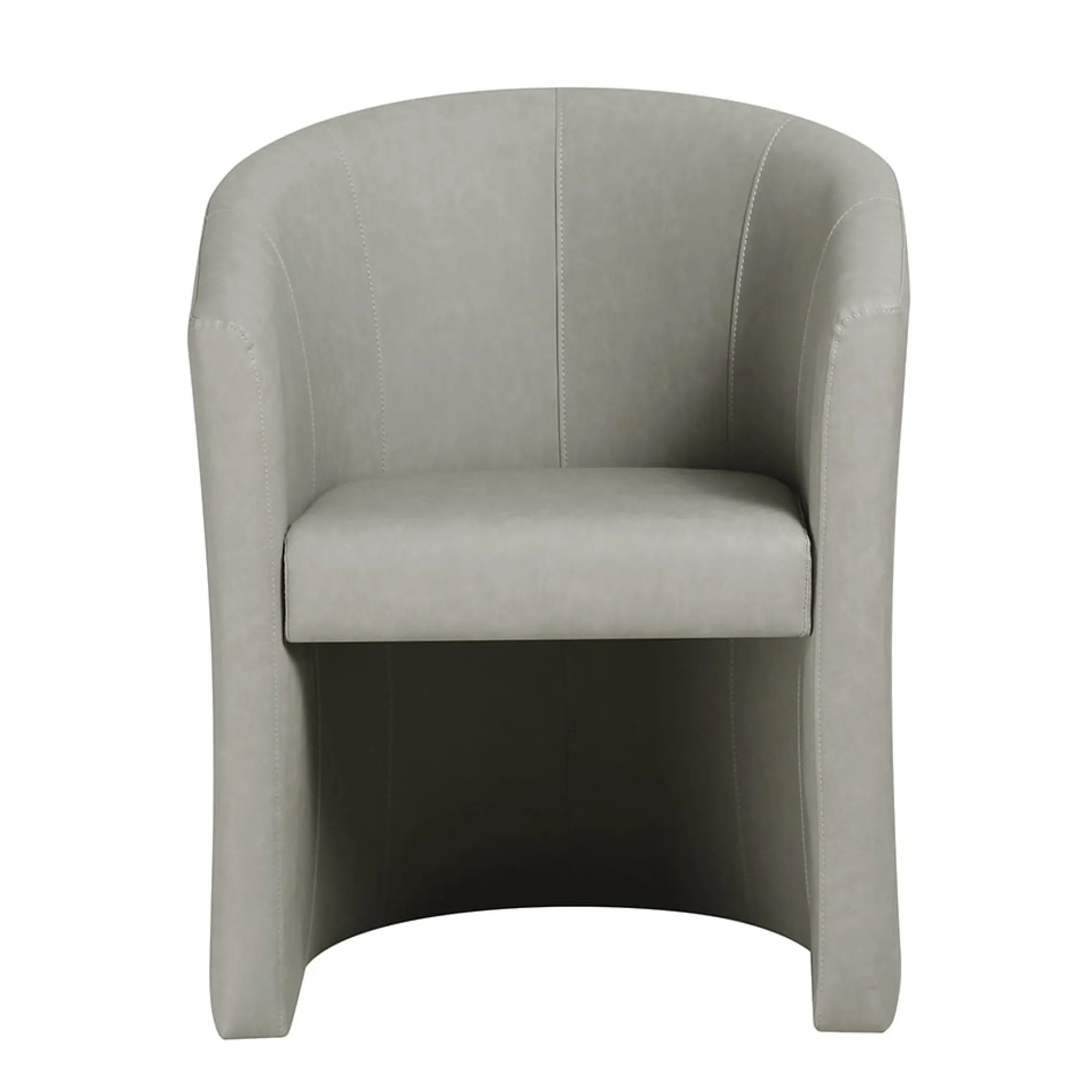 Fauteuils^Huisenthuis Fauteuil Steven Kunstleer – Vintage Lichtgrijs