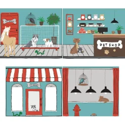 Kinderkameraccessoires^Huisenthuis Gordijn Charlie Dierenwinkel