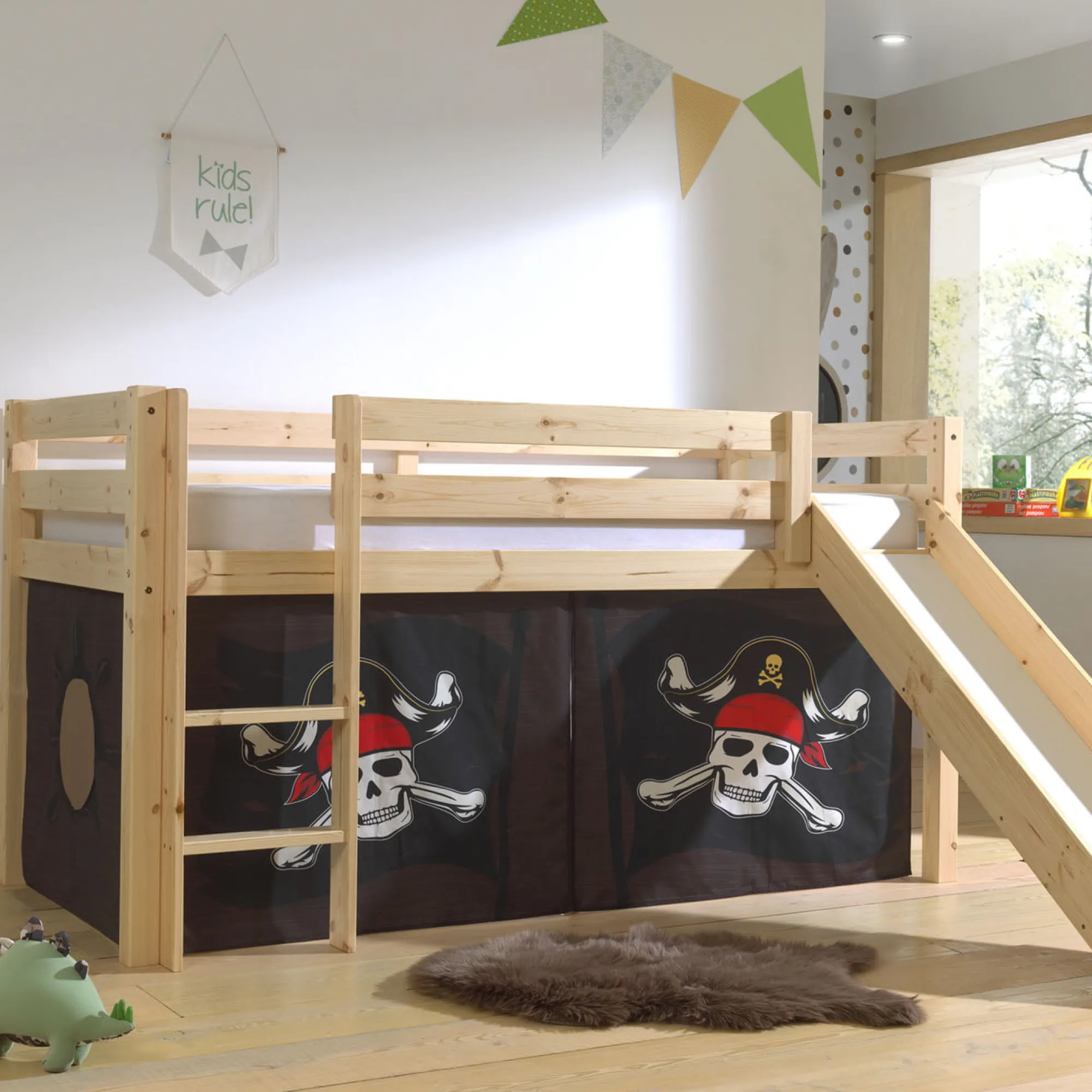 Kinderkameraccessoires^Huisenthuis Gordijn Charlie Piraat 2