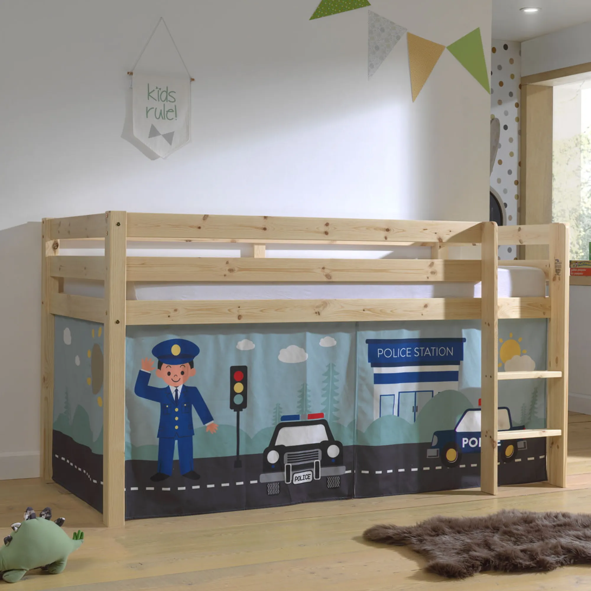 Kinderkameraccessoires^Huisenthuis Gordijn Charlie Politie