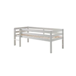 Kinderbedden^Huisenthuis Halfhoogslaper Charlie Grenen 90×200 cm – Met ladder Wit