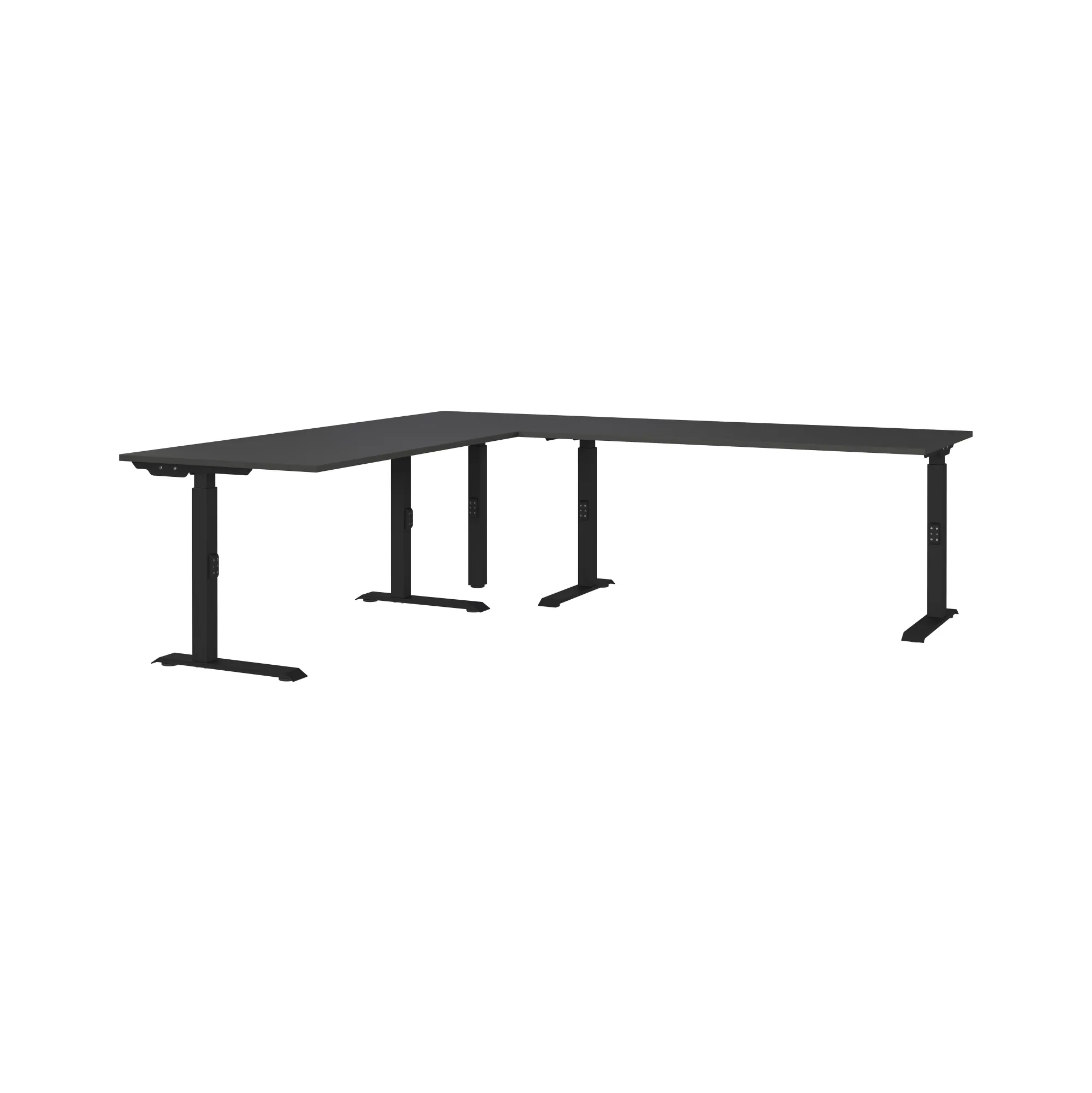 Bureaus^Huisenthuis Hoekbureau Galileo 260 x 220 cm Grafiet