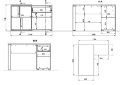 Bureaus^Huisenthuis Hoekbureau Kreta