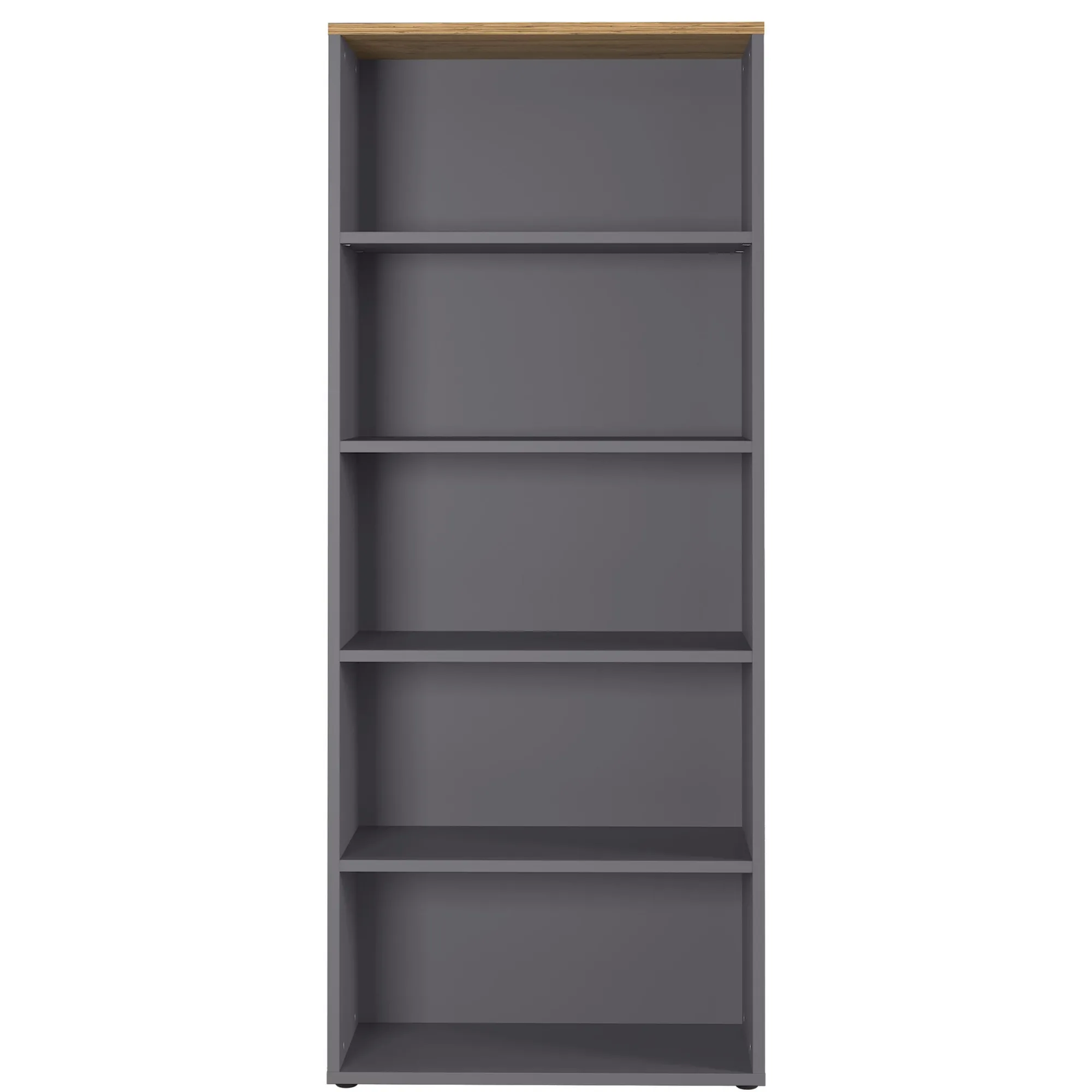 Kantoorkasten^Huisenthuis Hoge brede kantoorkast Ergonoma Eiken Antraciet, Eiken