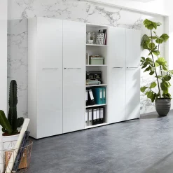 Kantoorkasten^Huisenthuis Hoge dichte kantoorkast Destin Wit