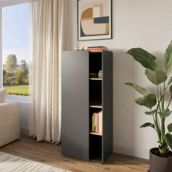 Kantoorkasten^Huisenthuis Hoge kantoorkast Orlando 145 cm Grafiet