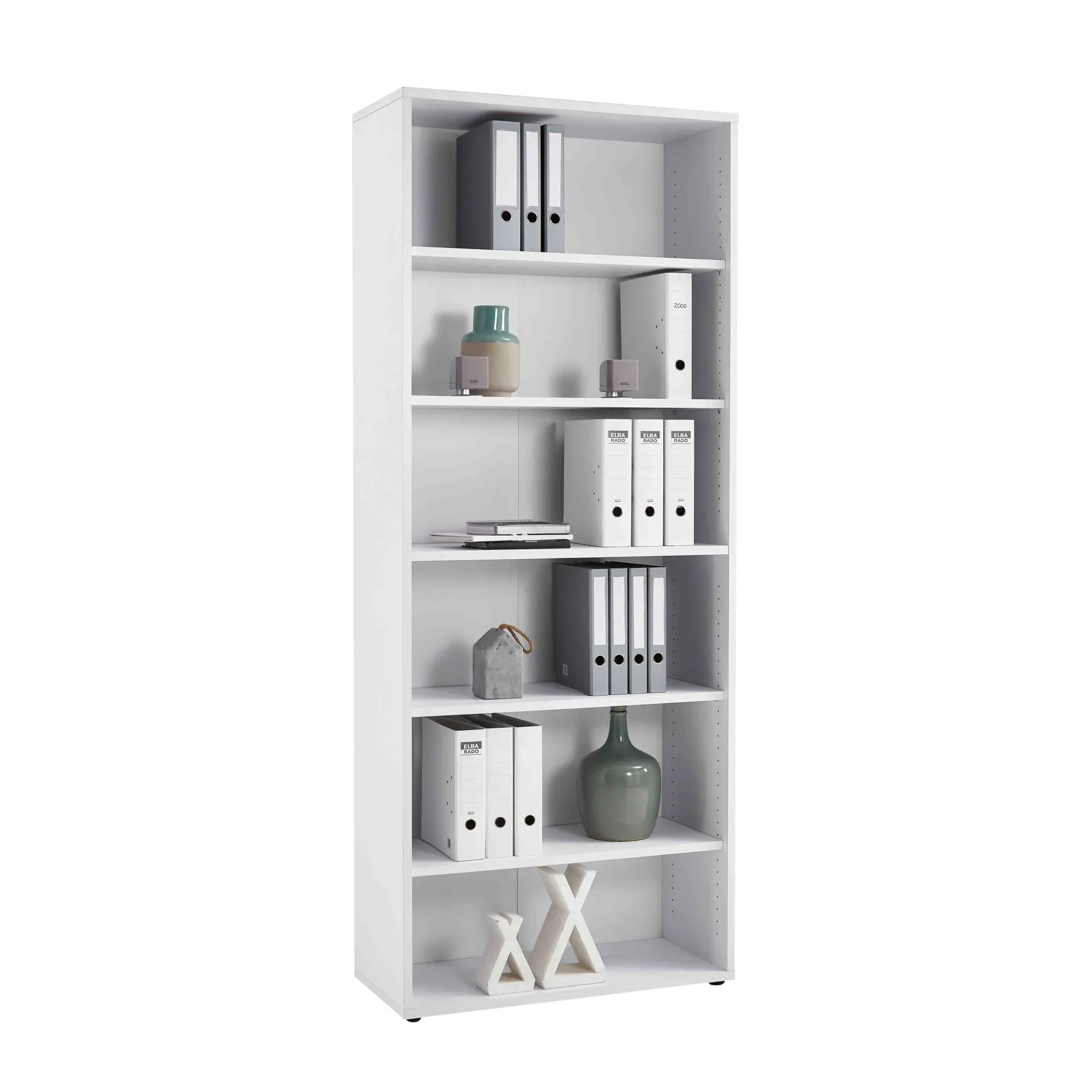 Kantoorkasten^Huisenthuis Hoge open kast Nereus 90 cm Wit