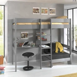 Kinderbedden^Huisenthuis Hoogslaper Cas 2 Grijs