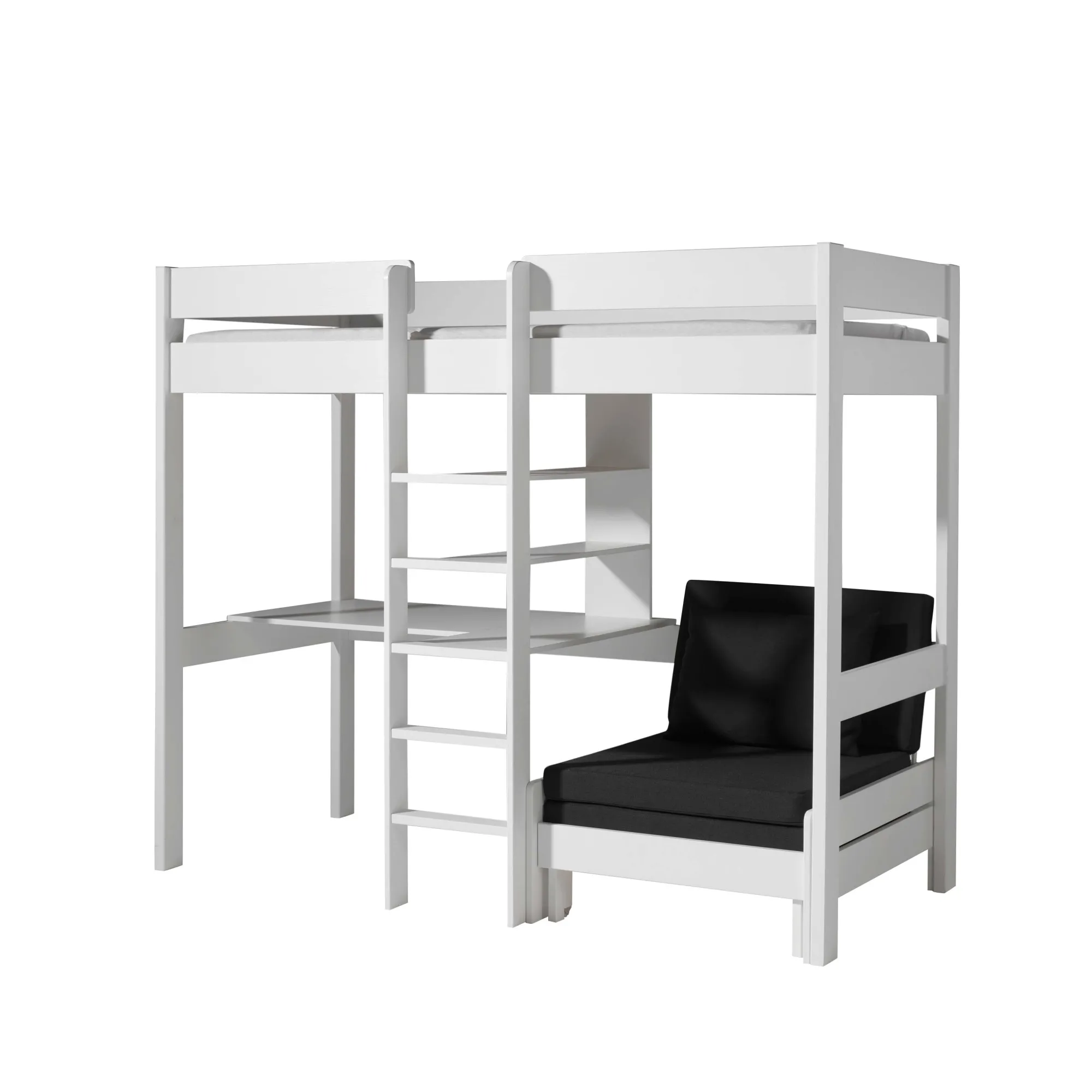 Kinderbedden^Huisenthuis Hoogslaper Cas 2 Wit