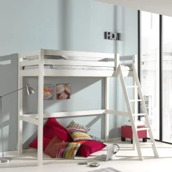Kinderbedden^Huisenthuis Hoogslaper Charlie Wit