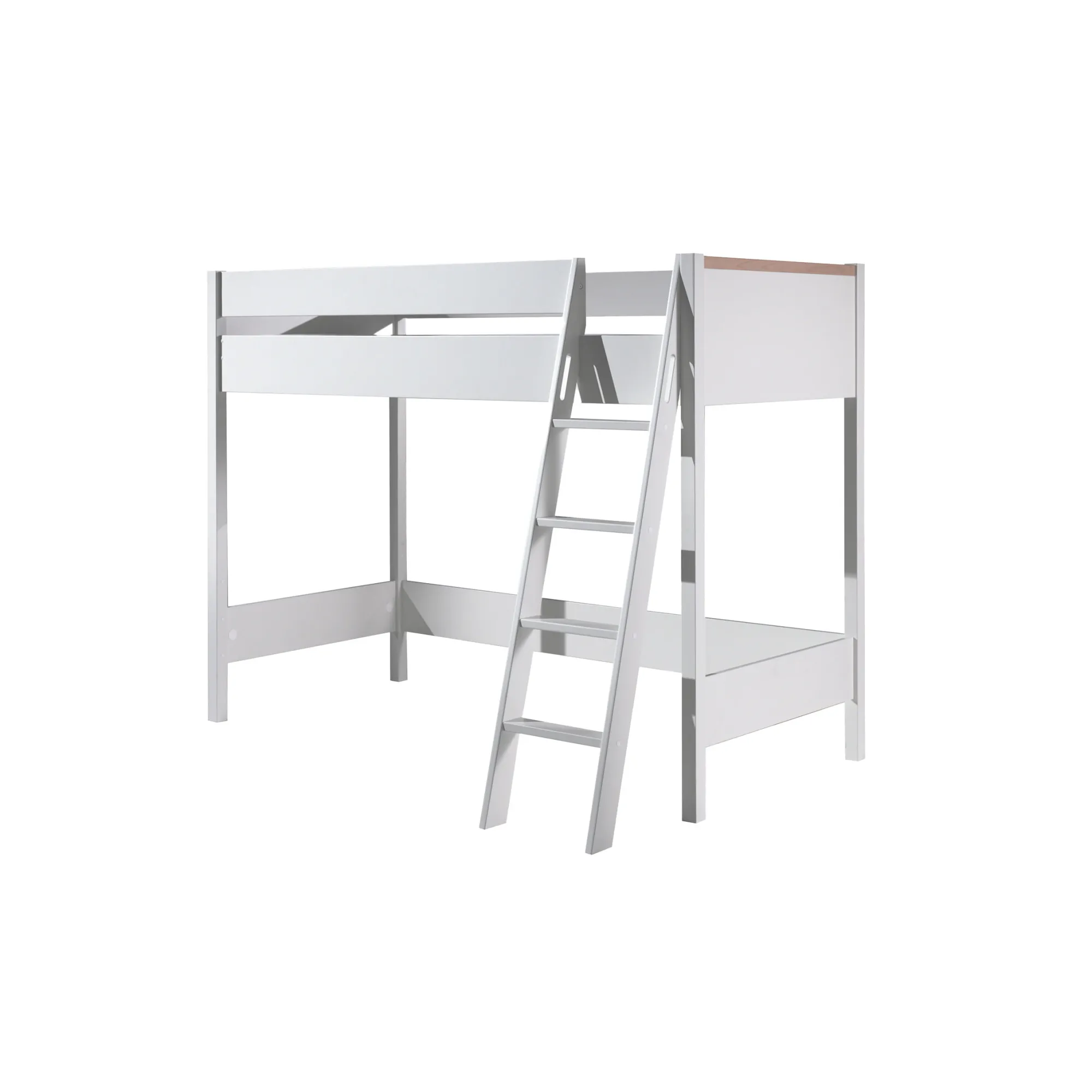 Kinderbedden^Huisenthuis Hoogslaper Dex Grenen 90×200 cm Wit