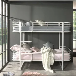 Kinderbedden^Huisenthuis Hoogslaper Riva-W Wit
