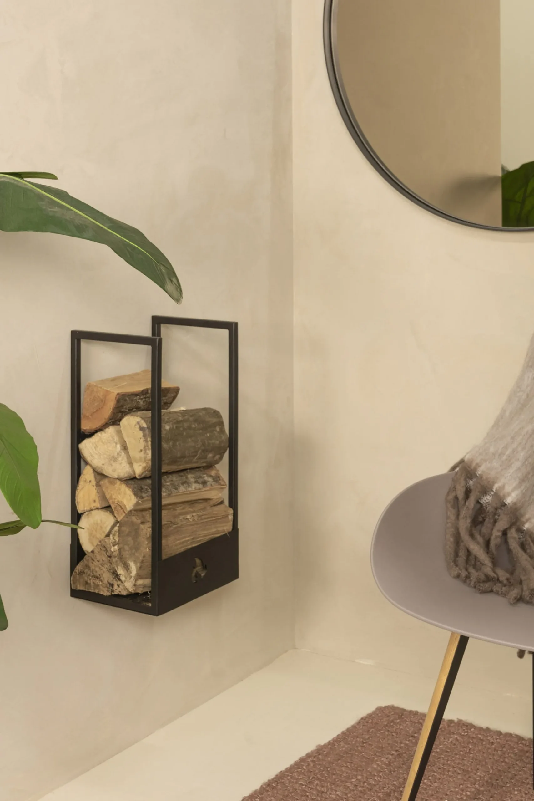Woonaccessoires^Huisenthuis Houtrek Scott Zwart 50cm