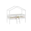 Kinderbedden^Huisenthuis Huisbed Bibi Grenen Wit 90×200 cm – Met ladder