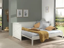 Kinderbedden^Huisenthuis Kajuitbed Charlie Wit 1 – Uitschuifbaar