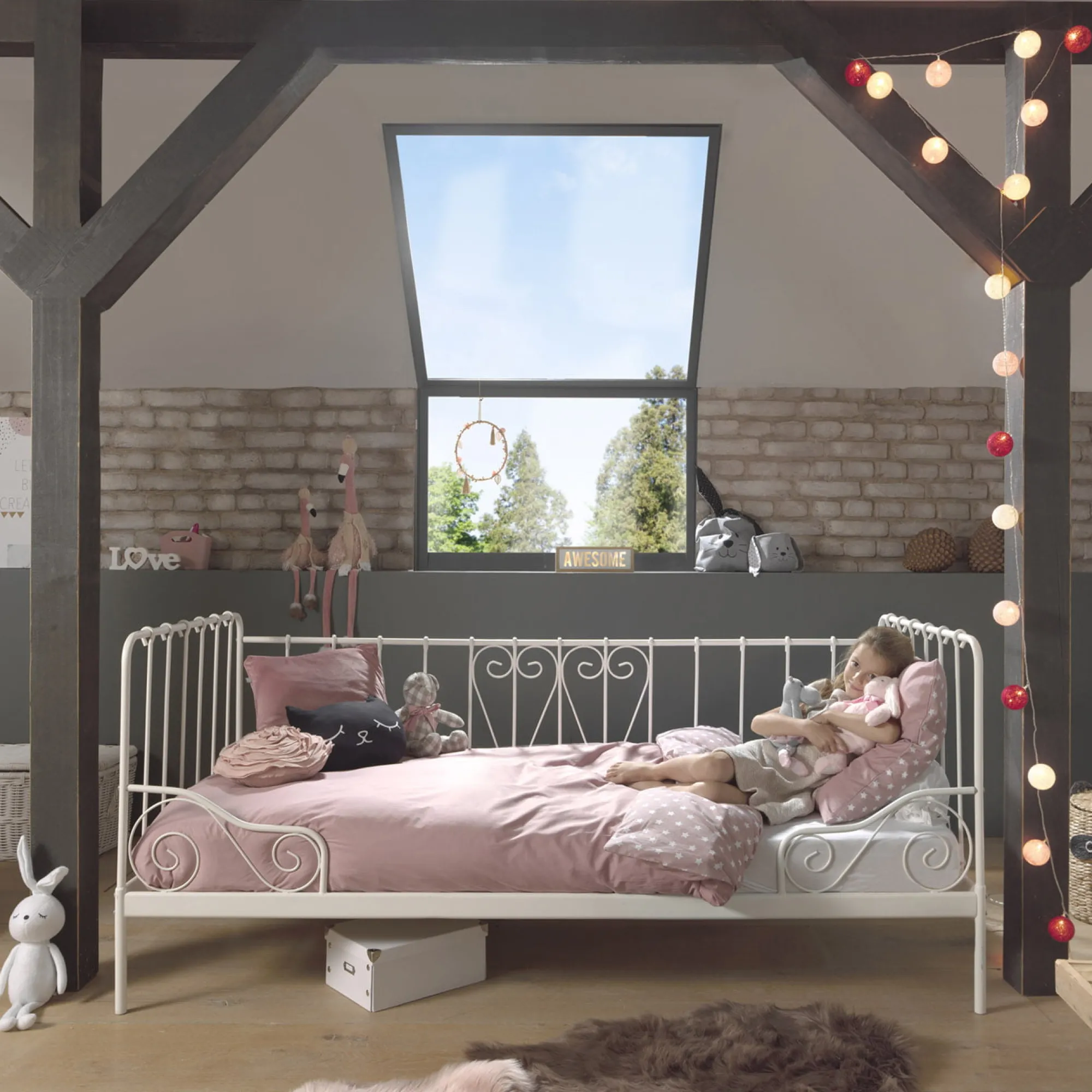 Kinderbedden^Huisenthuis Kajuitbed Mees Wit