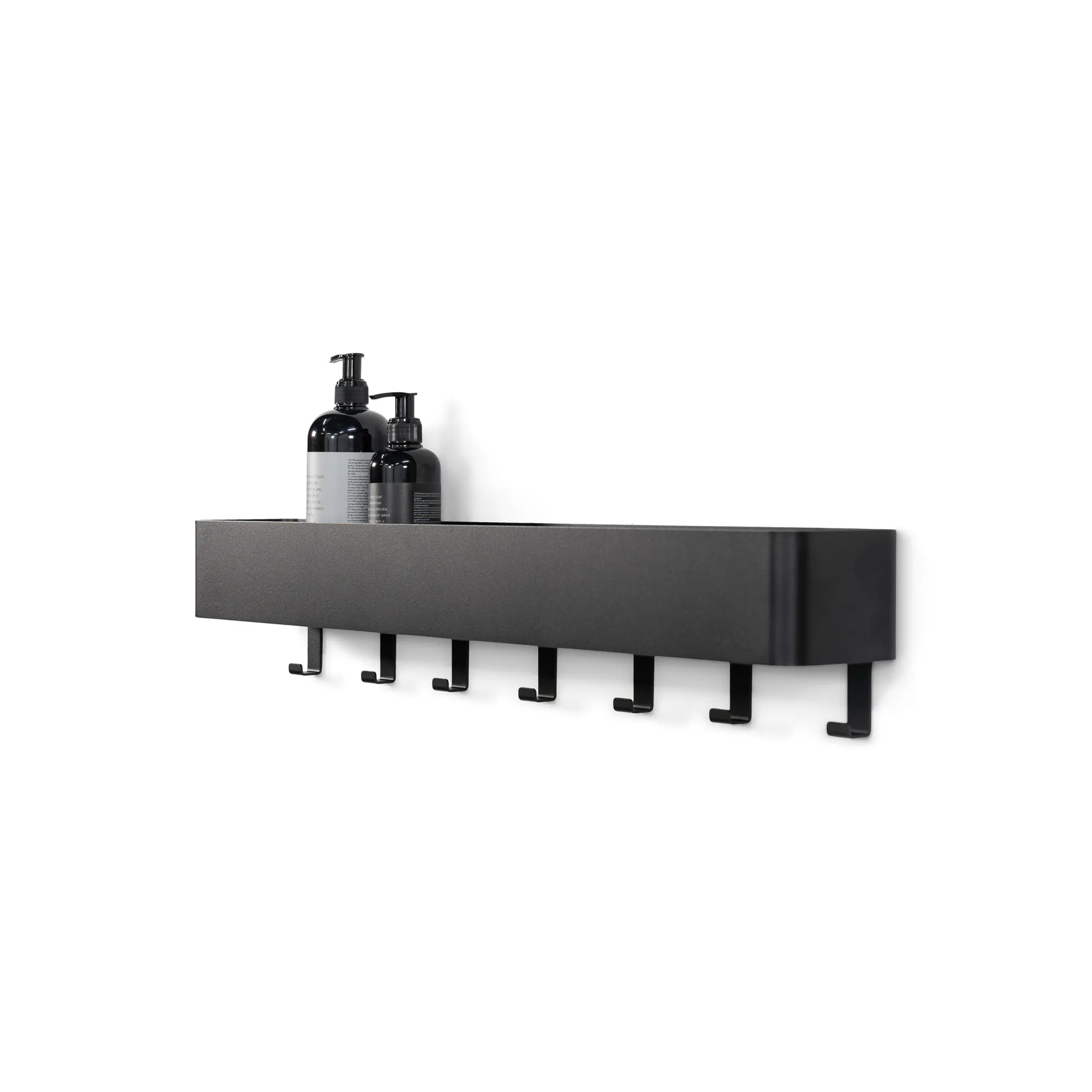 Kapstokken^Huisenthuis Kapstok Alfie 7-haaks Zwart