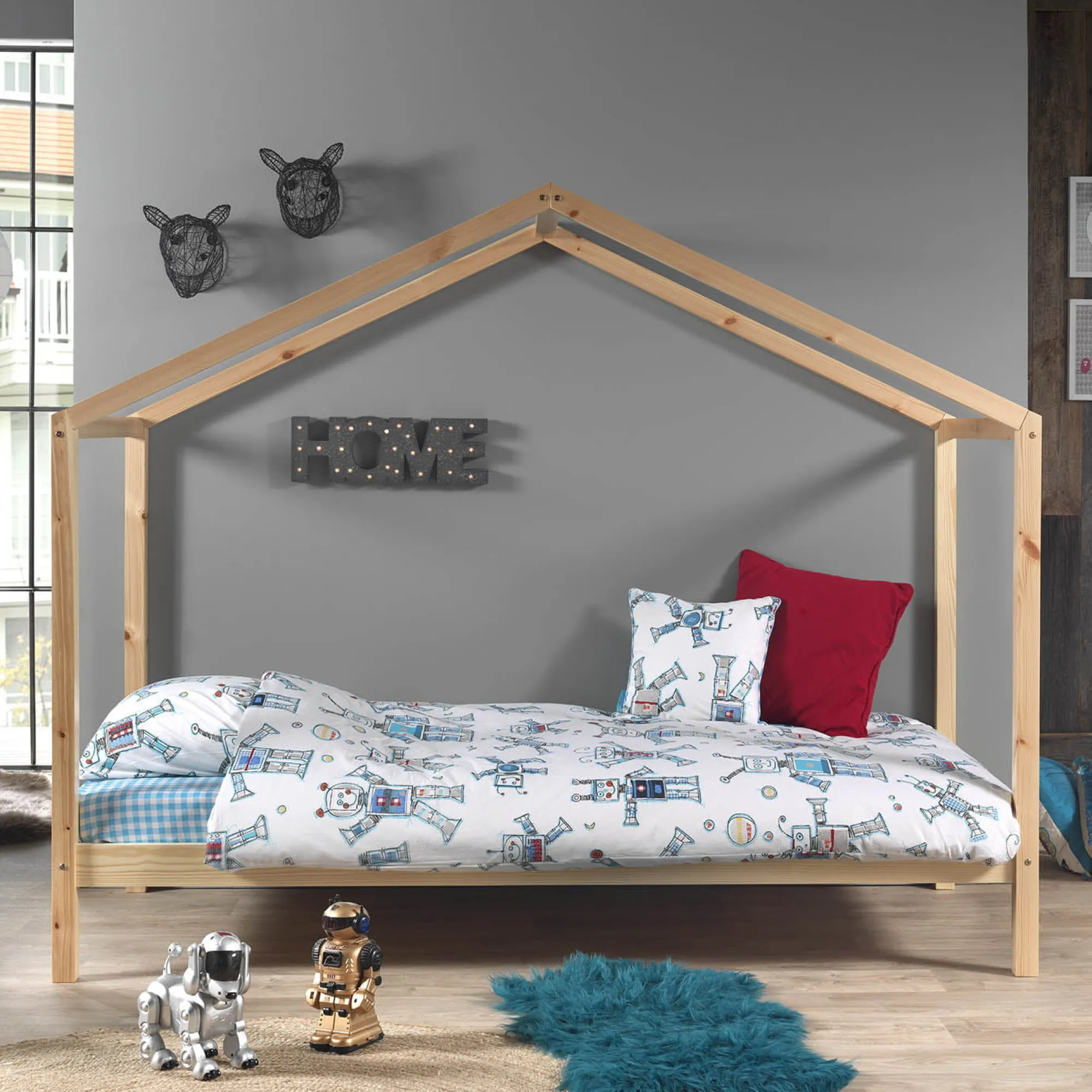 Kinderbedden^Huisenthuis Kinderbed Bibi 1 Grenen