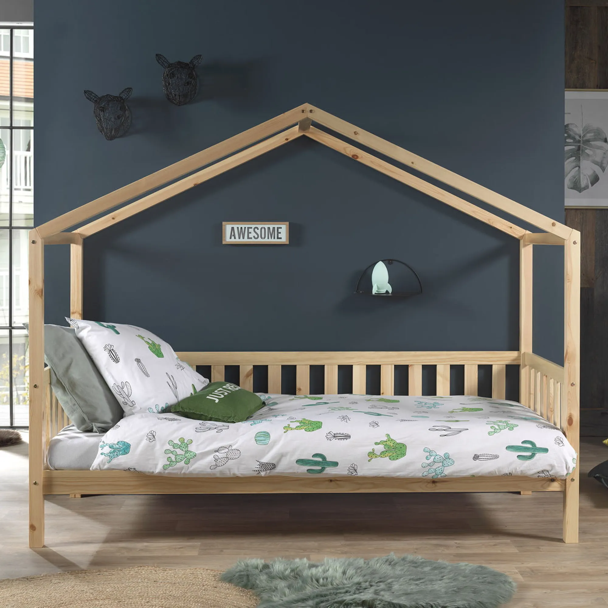 Kinderbedden^Huisenthuis Kinderbed Bibi 3 Grenen