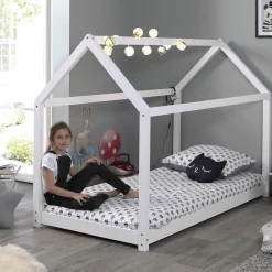 Kinderbedden^Huisenthuis Kinderbed Dreamhouse-W Wit