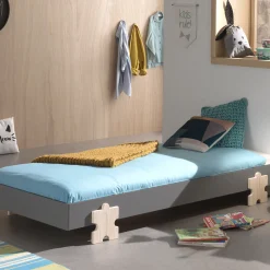 Kinderbedden^Huisenthuis Kinderbed Elif Grijs