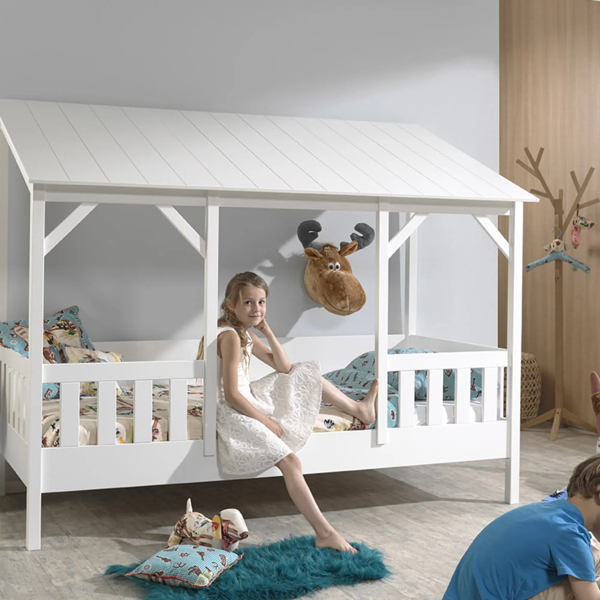 Kinderbedden^Huisenthuis Kinderbed Kira 2 Wit