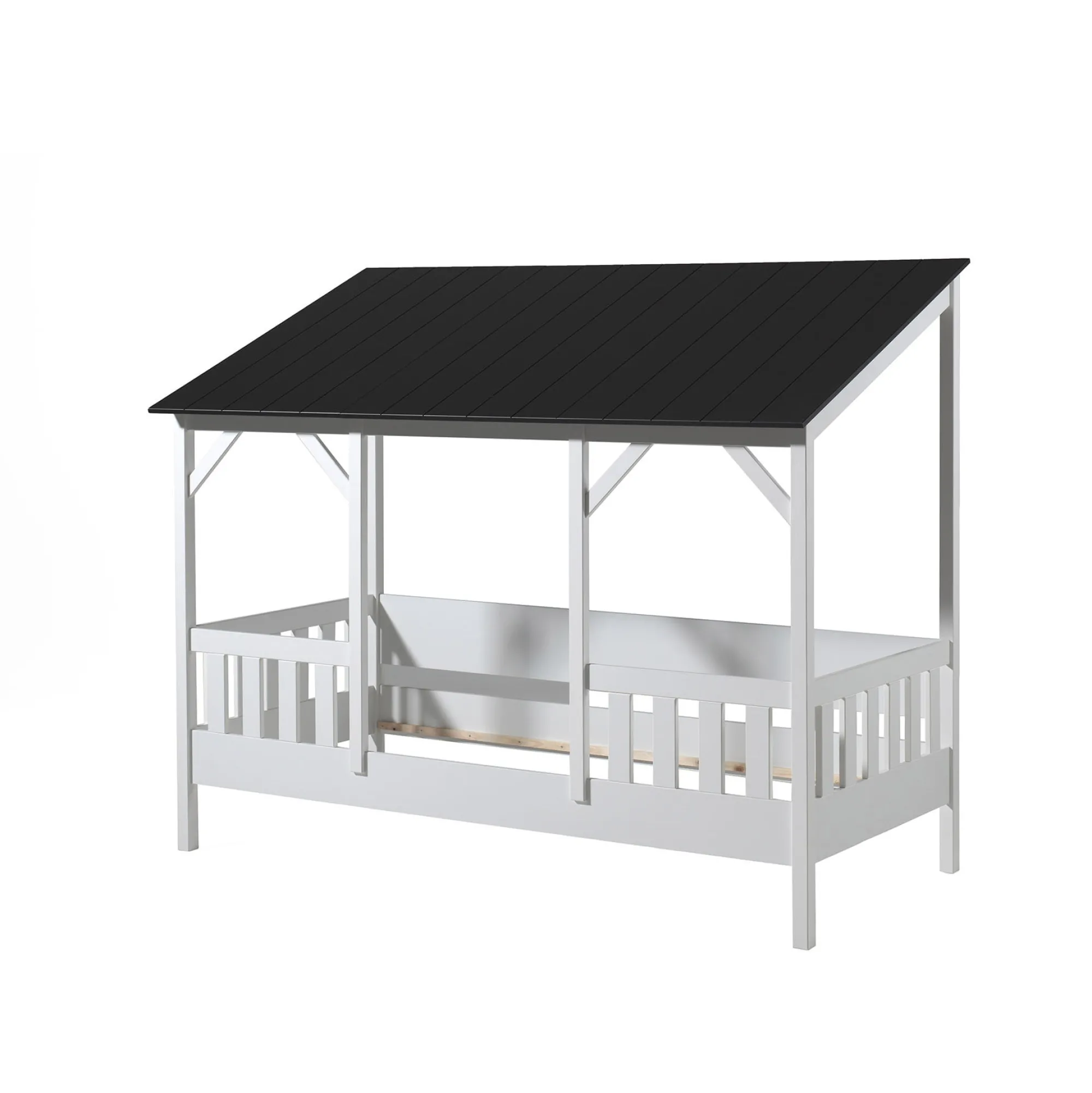 Kinderbedden^Huisenthuis Kinderbed Kira Zwart