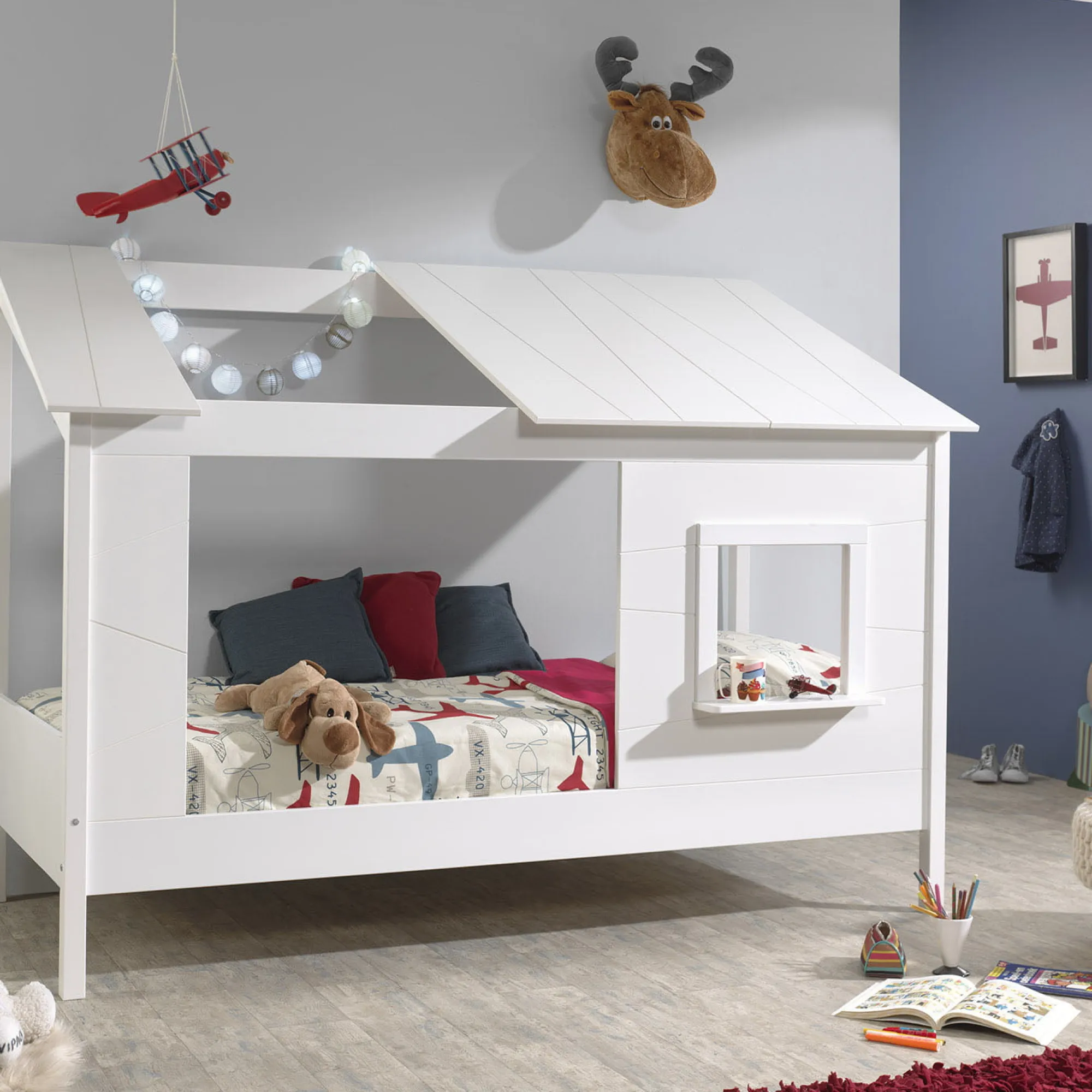 Kinderbedden^Huisenthuis Kinderbed Merle Wit