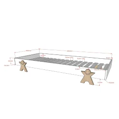 Kinderbedden^Huisenthuis Kinderbed Nynke Wit