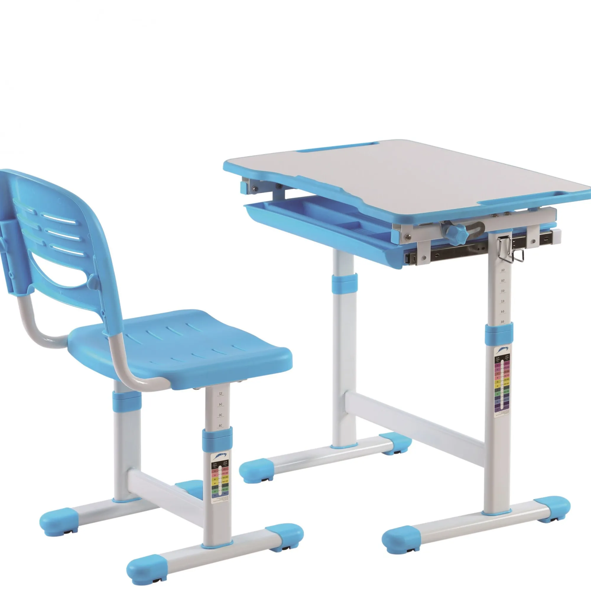 Kinderbureaus^Huisenthuis Kinderbureauset Ergo-1BL Blauw