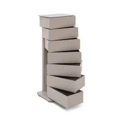 Ladekasten^Huisenthuis Ladekast Coco Taupe 99 cm