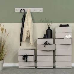 Ladekasten^Huisenthuis Ladekast Coco Taupe 73 cm
