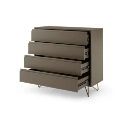 Ladekasten^Huisenthuis Ladekast Lucy 90 cm Grijs